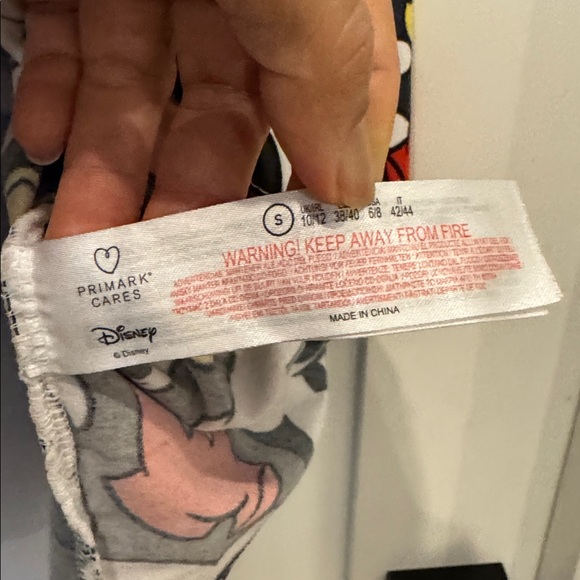 Disney Black Cropped Tee with Red, Yellow & White Mickey Print - Picture 6 of 7